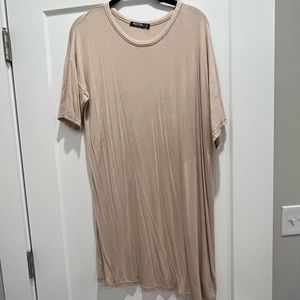 Nasty Gal Tan Shirt Dress